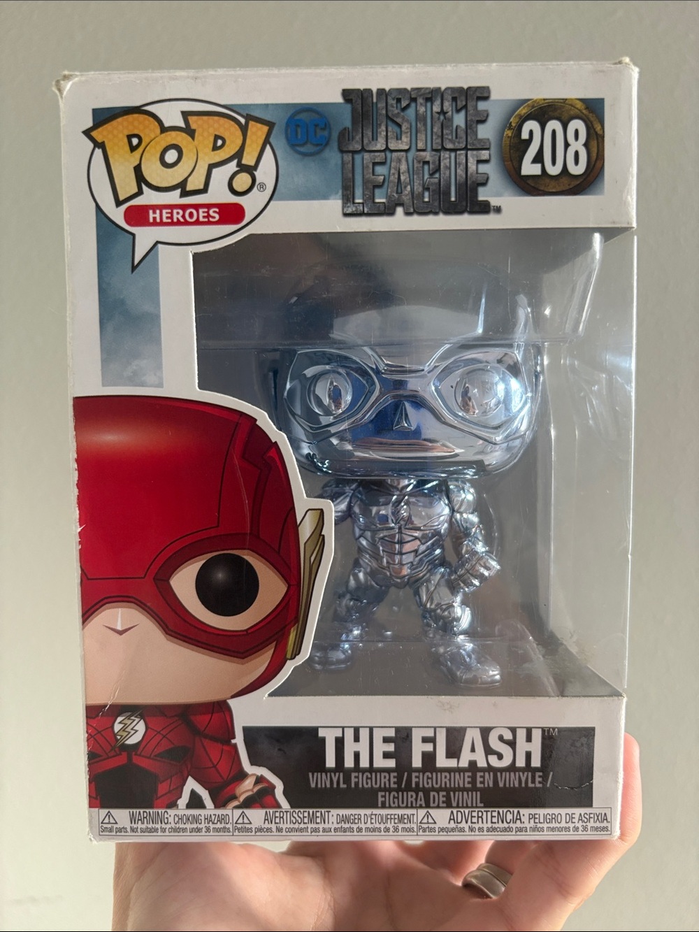 Funko Pop! Heroes Justice League The Flash #208 - Chrome Silver